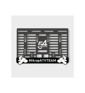 MİKROP ATV TEAM 3D KABARTMALI PLEKSİ MOTOR PLAKALIĞI
