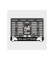 MİKROP ATV TEAM 3D KABARTMALI PLEKSİ MOTOR PLAKALIĞI