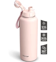 Lexroo 1 Hand Leak-Proof Sızdırmaz Çelik Termos 1500 ML Icy Pink ST-255