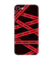 Apple iPhone 5 6 7 8 Plus Se XR Kılıf Desemli Silikon Danger 1372