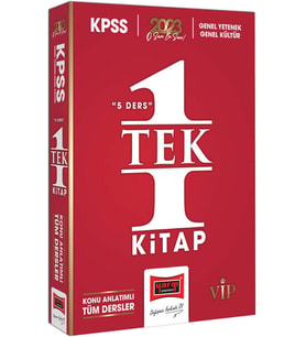 Yargı Yayınları 2023 KPSS Genel Kültür - Genel Yetenek 5 Ders Tek Kitap Tüm Dersler Konu Anlatımı