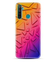 Realme 5i 5 Pro 6i 7 Pro 8 Kılıf Desemli Silikon Üçgenler 1635