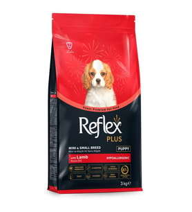 Reflex Plus Kuzu Etli Mini ve Küçük Irk Yavru Köpek Maması 3 Kg
