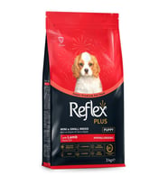 Reflex Plus Kuzu Etli Mini ve Küçük Irk Yavru Köpek Maması 3 Kg