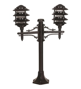 AVONNI BSU-68173-2BSY Siyah Boyalı Dış Mekan Aydınlatma E27 ABS Polikarbon Cam 50x16cm