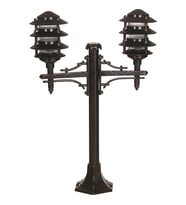 AVONNI BSU-68173-2BSY Siyah Boyalı Dış Mekan Aydınlatma E27 ABS Polikarbon Cam 50x16cm