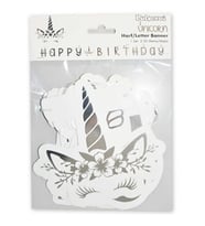UNICORN FLAMA HAPPY BIRTHDAY GÜMÜŞ PK:1-