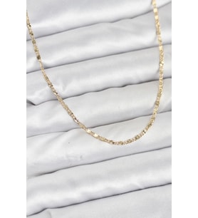 CM 14K Gold Renk Lazer İnce Zincirli Kadın Kolye TJ-BKO10926