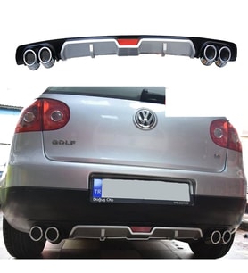 Volkswagen Golf 5 Difüzör Arka Tampon Eki 4 Egzoz Çıkışlı