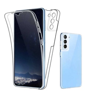 Galaxy S21 Plus Kılıf 360 Tam Koruma Şeffaf Silikon (Renksiz)