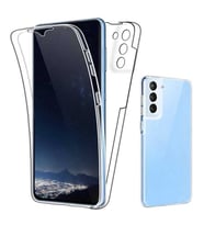 Galaxy S21 Plus Kılıf 360 Tam Koruma Şeffaf Silikon (Renksiz)