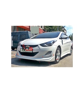 Hyundai Elantra 2010-2016 Arası Ön Tampon Eki Fiberglass Boyasız