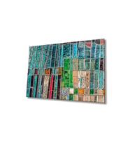 Miyrem Glasses Collection -A1^#  Renkli Soyut Cam Tablo (Çok Renkli)