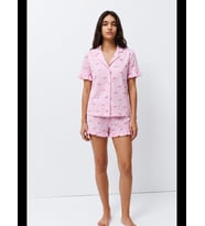 Night Kadın Desenli Trend Pijama Takımı