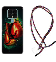 Tecno Camon 16 18P Pova Kılıf Boyun Asklı Rasta Silikon Boks Eldiveni 1763