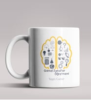 Kişiye Özel Görsel Sanatlar Öğretmeni Tema Beyaz Renk Kupa