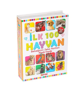 1741 Flash Card İlk 100 Hayvanlar Eği̇ti̇ci̇ Kartlar