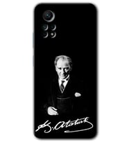 Redmi Note 12 Pro 4G Kılıf HD Desen Baskılı Kılıf - Atatürk İmza