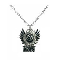 Linkin Park Grubu Kolye – 60 cm Gümüş Zincirli, Metal Müzik Aksesuarı (Unisex)