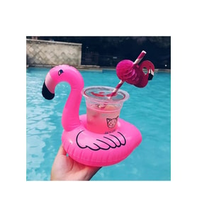 Flamingo Şişme Deniz Havuz Bardak Tutucu 18-22 cm