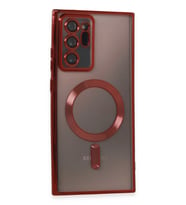 Northcity Samsung Galaxy Note 20 Ultra Uyumlu Kılıf Kross Magneticsafe Kapak - Kırmızı