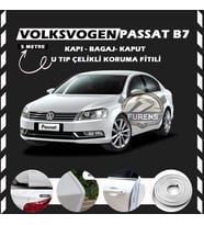 Volksvogen Passat B7 Oto Araç Kapı Koruma Fitili 5metre Parlak Beyaz Renk