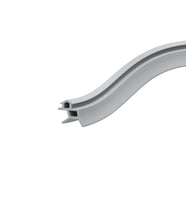 Contacall Kalın fitil PVC Kapı Pencere Contası Pvc Doğrama Fitili Kalın Model 7mm 25 Metre Gri