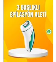 Northcity Şarjlı 3’ü 1 Arada VGR Epilatör LED Işıklı Suya Dayanıklı Hassas Bölge Epilasyon Makinesi