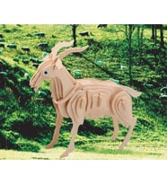 Periboia 3D Ahşap Puzzle - Keçi (Karışık)