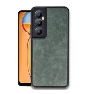 Realme C65 Kılıf Aras Deri Kapak - Koyu Yeşil