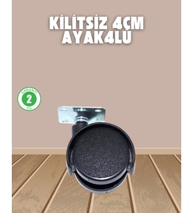 Sehpa Ve Ekipmanlar İçin Kilitsiz 4 Cm Ayak 4 lü