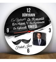 Dünyanın En Yakışıklı Erkeği Duvar Saati