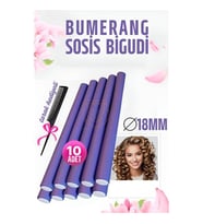 Bumerang Sosis Bigudi Tarak Seti 18 mm Kalınlık 10 Adet
