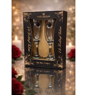 Siyah Böğürtlen Kokteyl Kadehi 2 li (Kahve Yanı Su/Kokteyl Bardak) 190 ml (Şeffaf)
