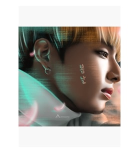 Jungkook  Bahar Günü Fanart Tablo Ahşap Poster Dekoratif Kod1277
