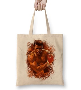 Muhammed Ali Boks Bez Çanta Uzun Saplı