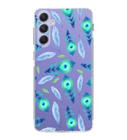 PrintiFy Samsung Galaxy A54 ile Uyumlu 1mm Slim Fit Nazar Boncuğu 3 Baskılı Şeffaf  Kılıf