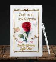 Sevgililer Gününe Özel Defter Kalem Seti 16