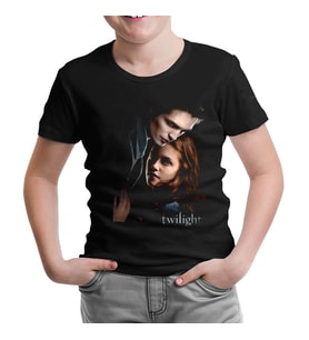 Twilight Siyah Çocuk Tshirt