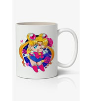 Sailor Moon Usagi Tsukino Anime Temalı Kupa Bardak - Sevgiliye Arkadaşa Hediye (Beyaz)