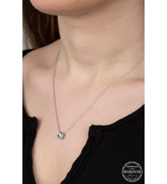 SWAROVSKİ TAŞLI  ZİRCONİA TEK TAŞ 925 AYAR GÜMÜŞ KOLYE