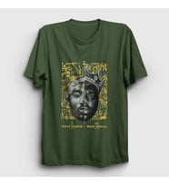 Presmono Unisex Haki Biggie Smalls Tupac Shakur T-Shirt 45661tt (Haki)