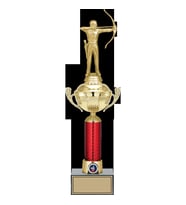 ODAK KUPA - Figürlü Kupalar - Okçu Figürlü Kupalar FG-054 B - 44 cm