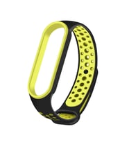 Xiaomi Mi Band 5 Uyumlu Kordon Silikon Esnek Yumuşak Delikli Spor KRD-02 Kayış