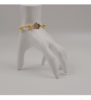 TAKISEN BRASS ZİRKON TAŞLI EL MOTİFLİ KADIN BİLEKLİK