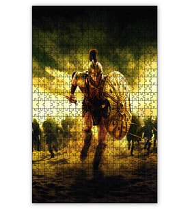 Cakapuzzle Troy Achilleus Brad Pitt Puzzle Yapboz MDF (Ahşap) (120 Parça)