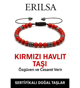 Sertifikalı Terahertz – Kırmızı Havlit Taşı Bileklik – Duygusal Denge, Enerji ve İç Huzur Taşı (Çok Renkli)