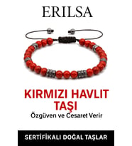 Sertifikalı Terahertz – Kırmızı Havlit Taşı Bileklik – Duygusal Denge, Enerji ve İç Huzur Taşı (Çok Renkli)