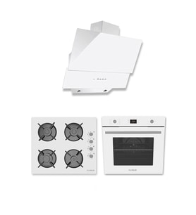 ALVEUS PLATINUM 3'LÜ BEYAZ ANKASTRE SET (GLS640 -MOD 3000 - MFA627)
