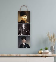 BK Gift 3 Parça İpli Ahşap Tablo Seti-55